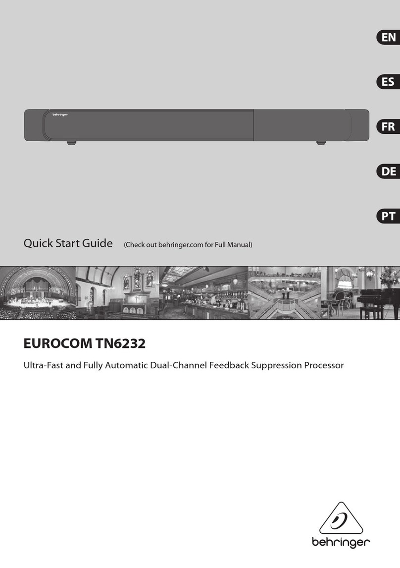 Behringer EUROCOM TN6232 User manual