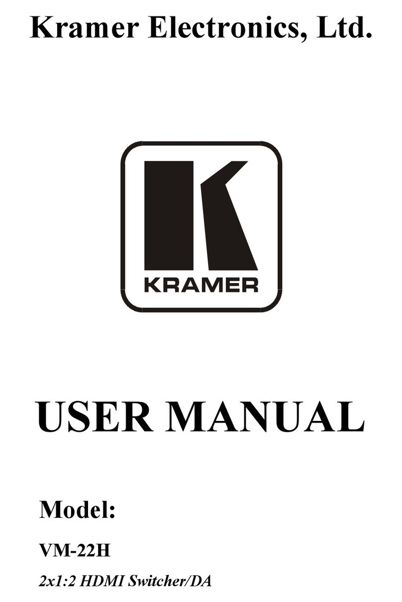 Kramer VM-22H user manual