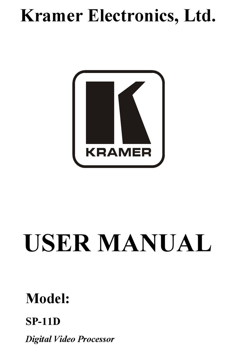 Kramer SP-11D User manual