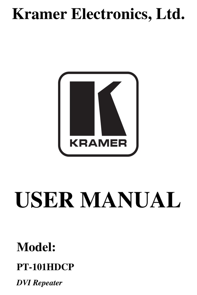 Kramer PT-101HDCP user manual