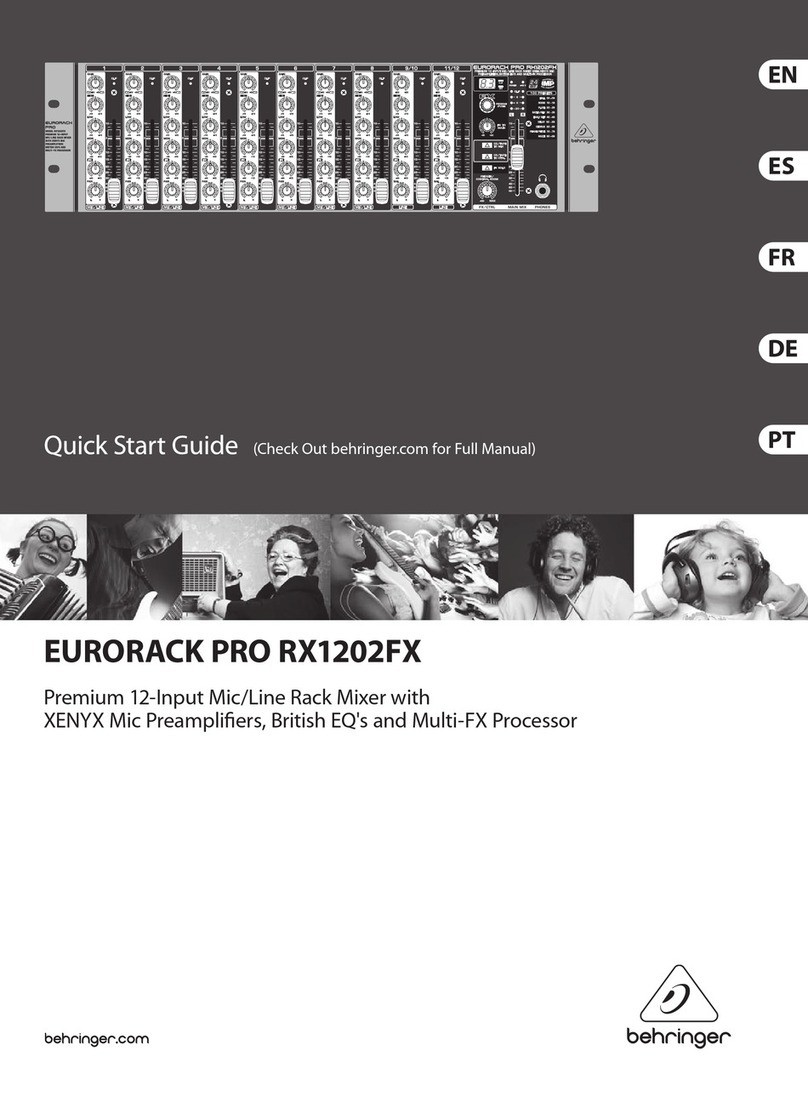 Behringer EURORACK PRO RX1202FX User manual