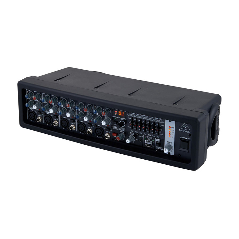 Behringer EUROPOWER PMP550M brochure