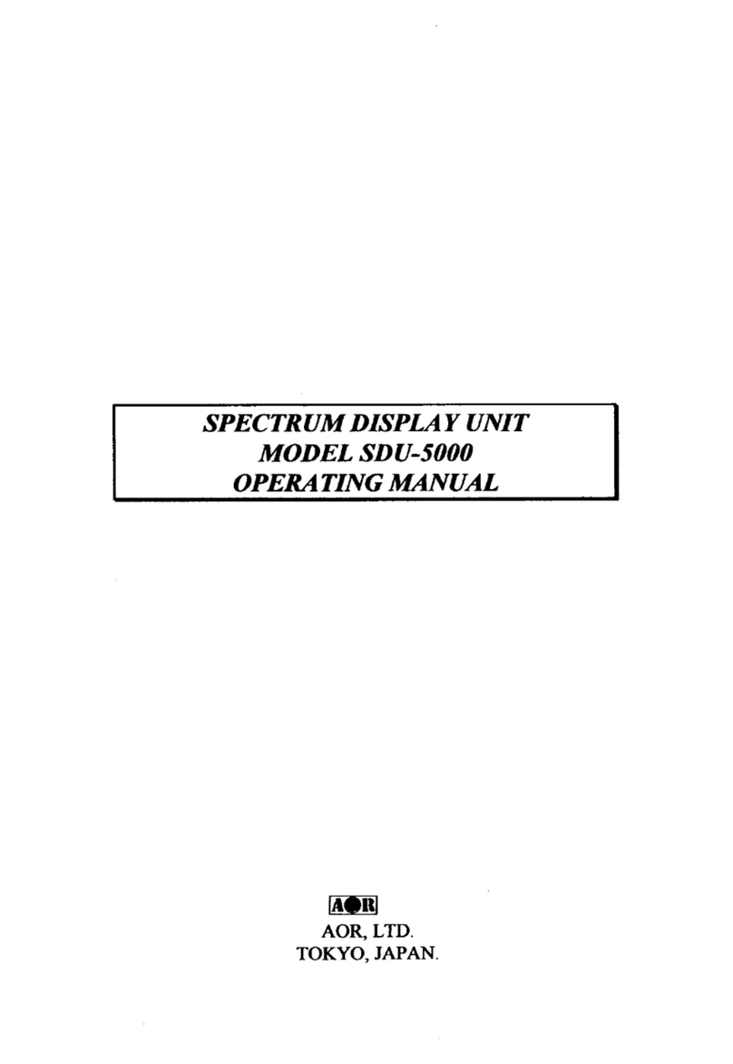 AOR SDU-5000 operating manual