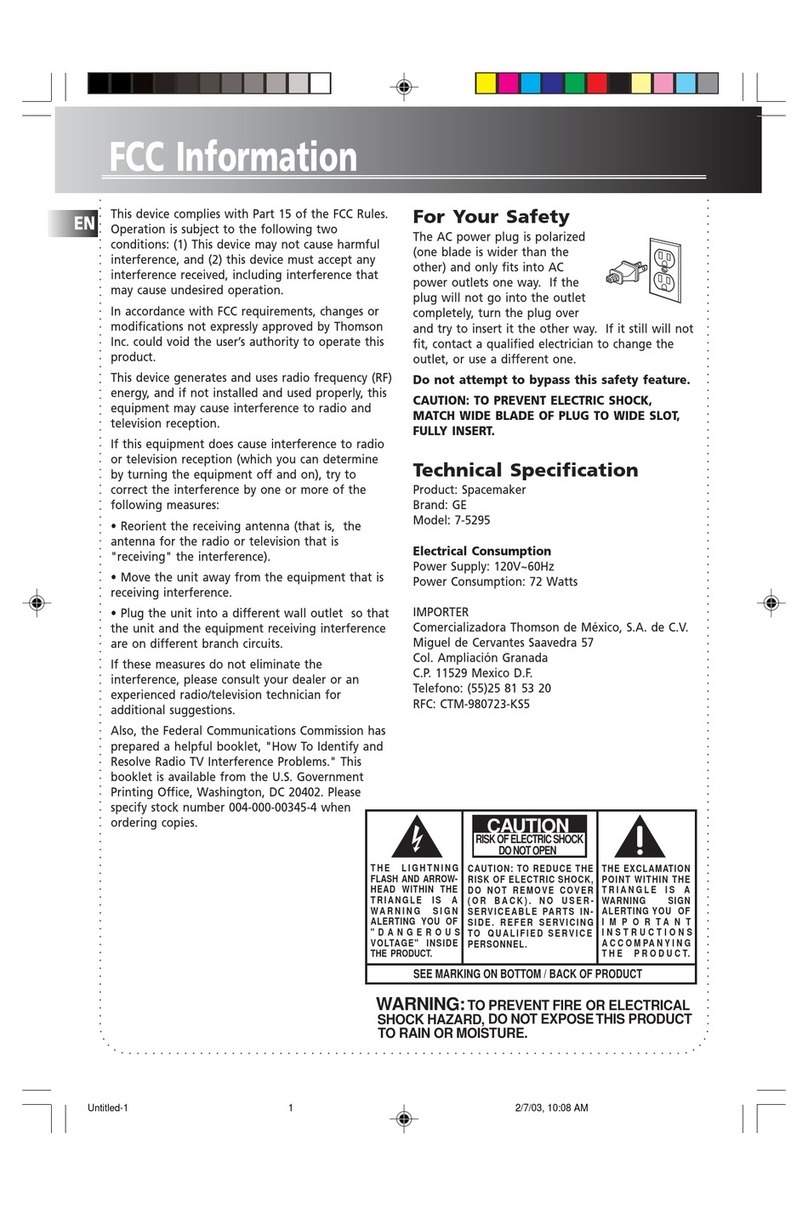 GE 7-5295 User manual