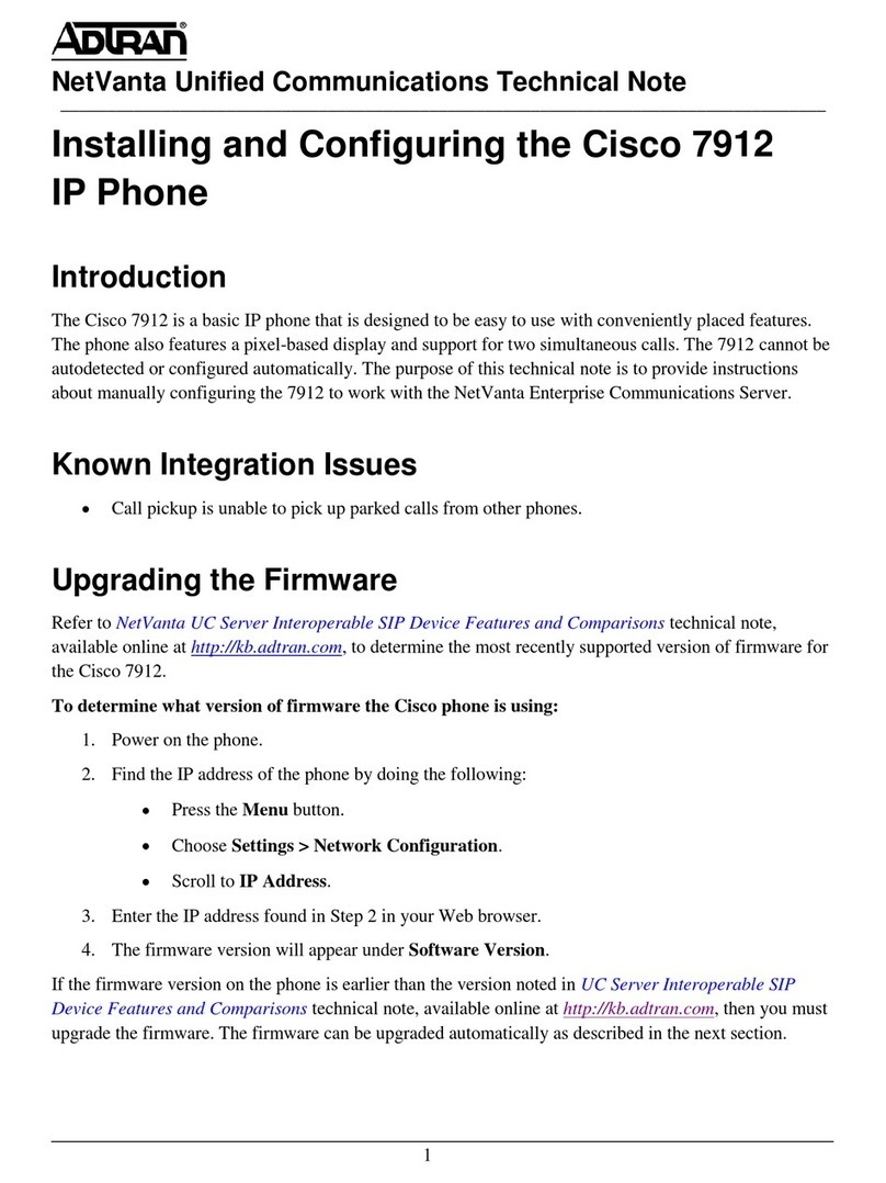 ADTRAN 7912 Instruction Manual