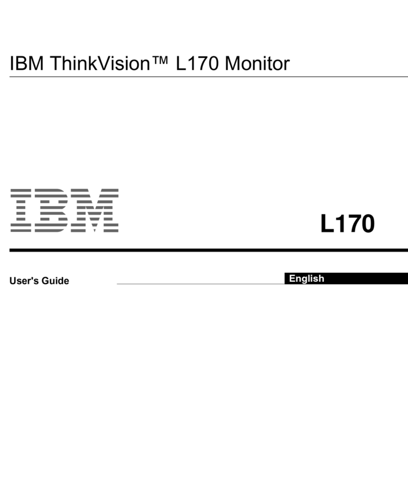 IBM ThinkVision L170 User manual