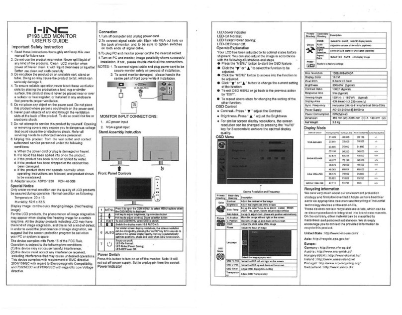 I-Inc iP193 User manual I-Inc iP193 User manual