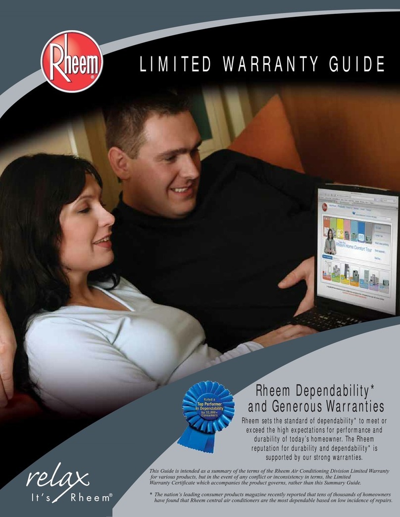 Rheem RARL-JEC User manual
