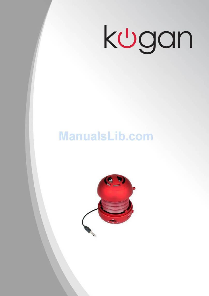 Kogan KABTSSXXREDB User manual