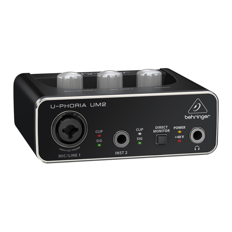Behringer U-PHORIA UM2 brochure