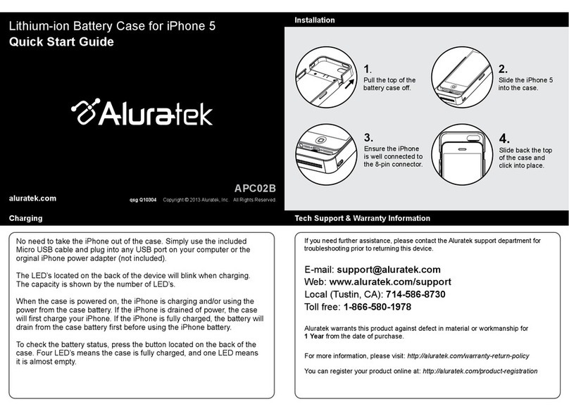 Aluratek APC02B quick start guide