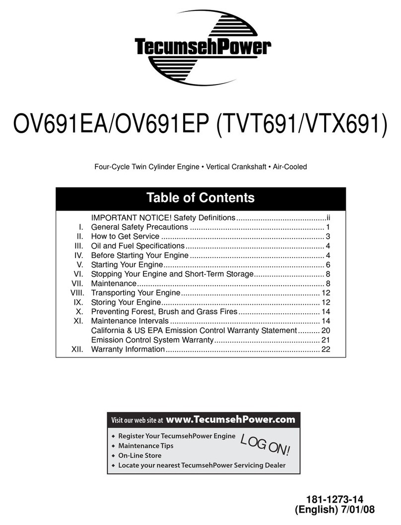 Tecumseh OV691 Operator's manual