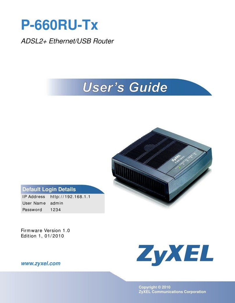 ZyXEL Communications P-660RU-Tx Series User manual