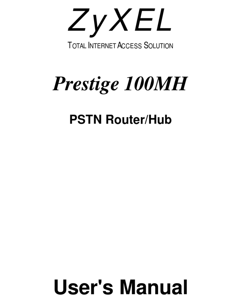 ZyXEL Communications ZyXEL Prestige 100MH User manual ZyXEL Communications ZyXEL Prestige 100MH User manual