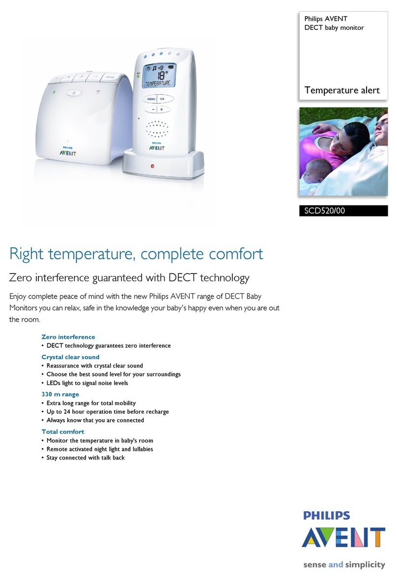 Philips AVENT AVENT DECT SCD520/00 Specifications