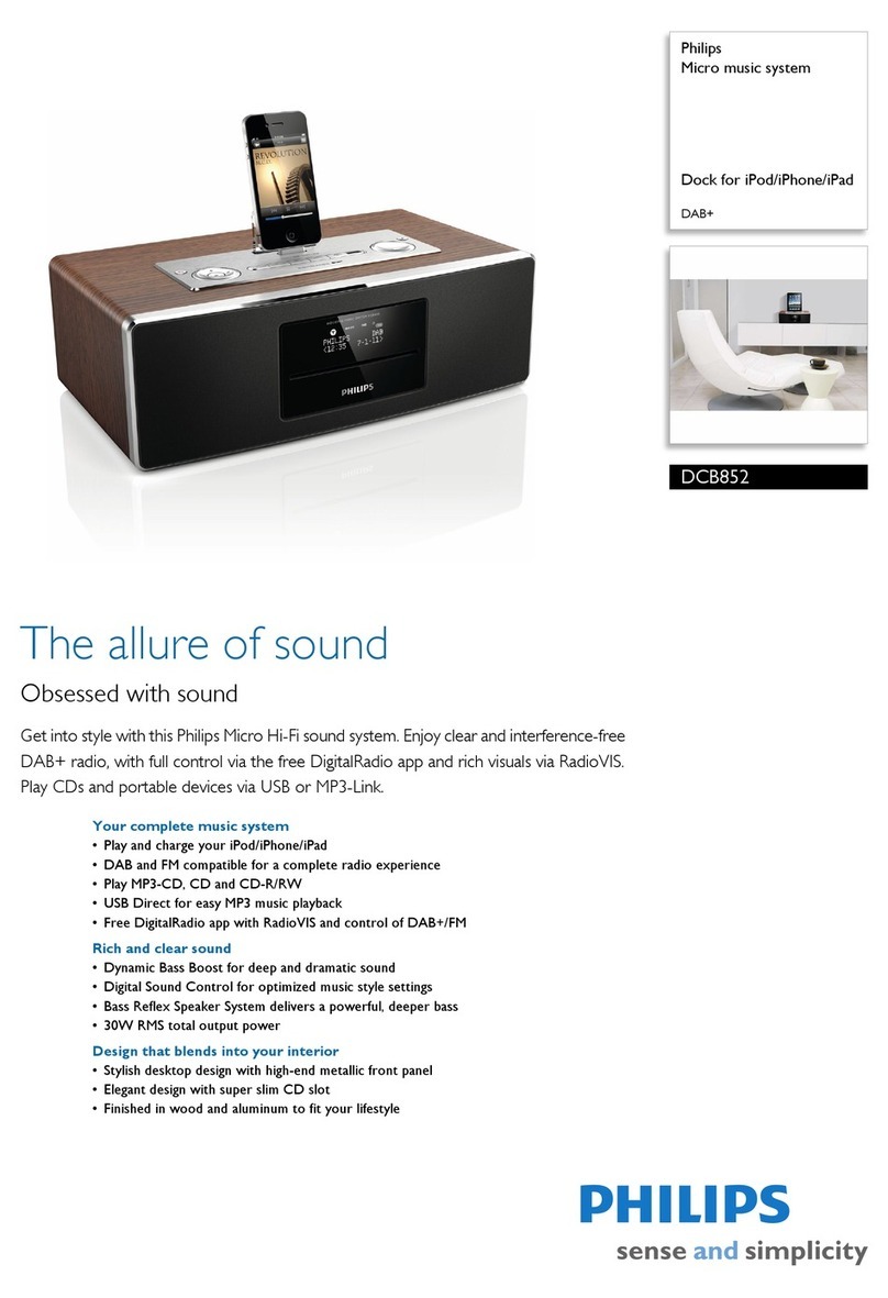 Philips DCB852/10 Specifications