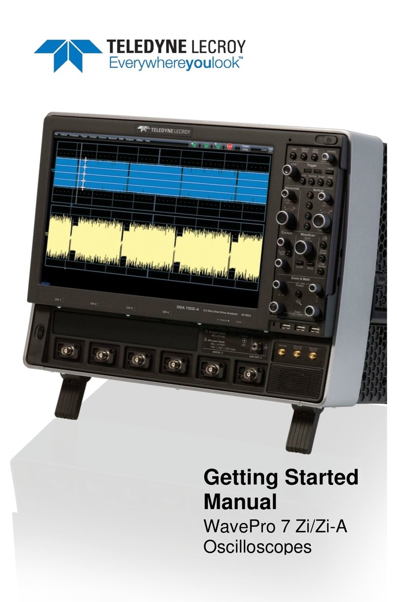 LeCroy WavePro 7 Zi series Getting started manual