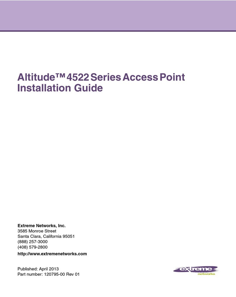 Extreme Networks Altitude 4522 Series installation guide Extreme Networks Altitude 4522 Series installation guide