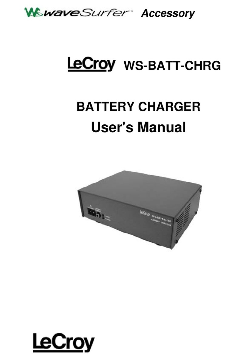 LeCroy WS-BATT-CHRG User manual