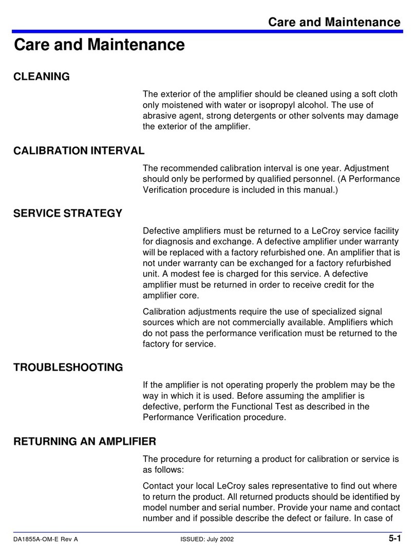 LeCroy DA1855A Maintenance manual