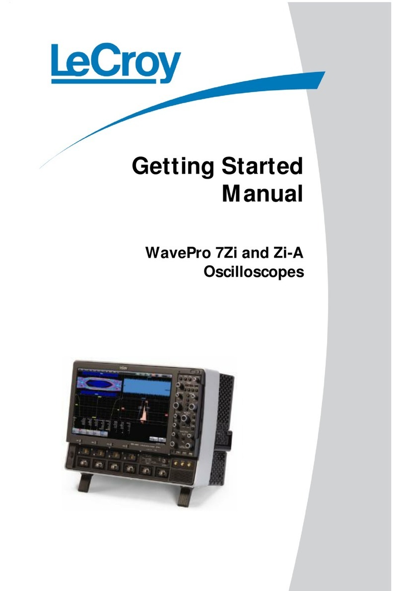 LeCroy WavePro 7 Zi series Parts list manual