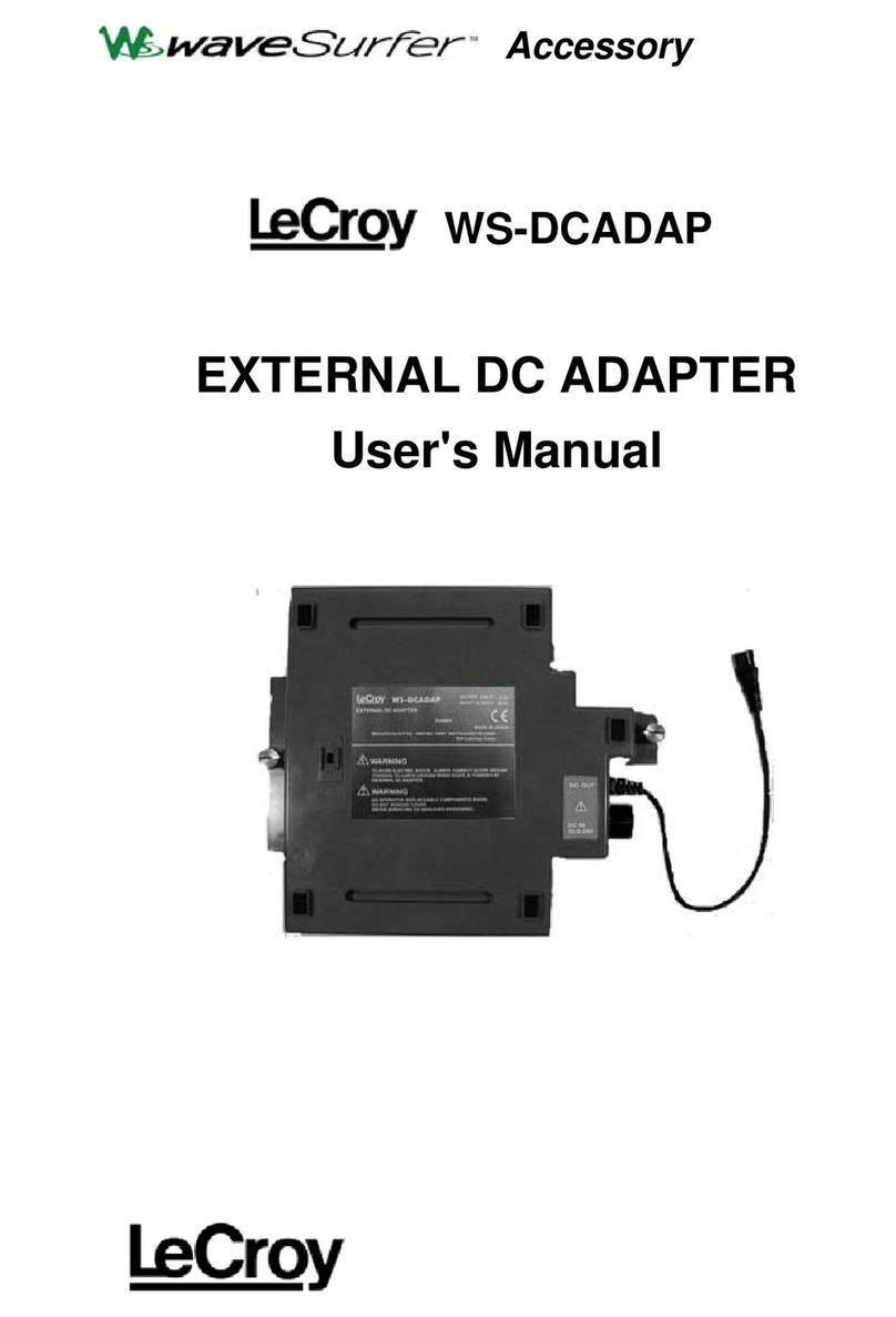 LeCroy WS-DCADAP User manual