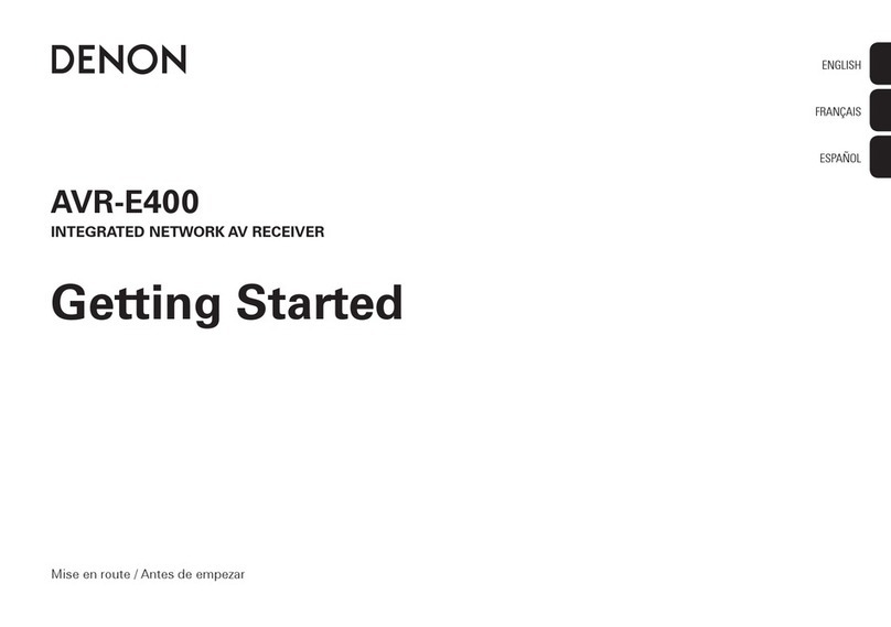 Denon AVR-E400 Getting started guide