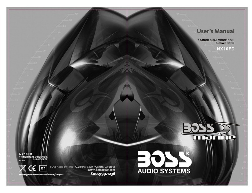 Boss Audio Systems Marine NX10FD User manual Boss Audio Systems Marine NX10FD User manual