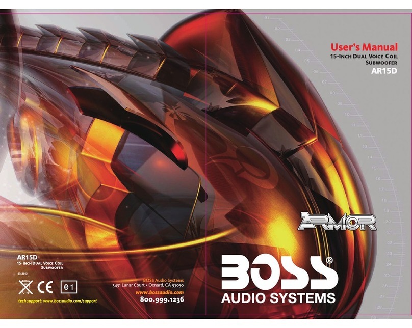 Boss Audio Systems Armor AR15D User manual