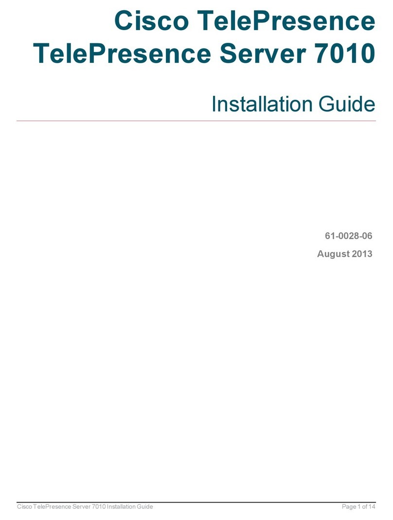 Cisco TelePresence Server 7010 User manual Cisco TelePresence Server 7010 User manual