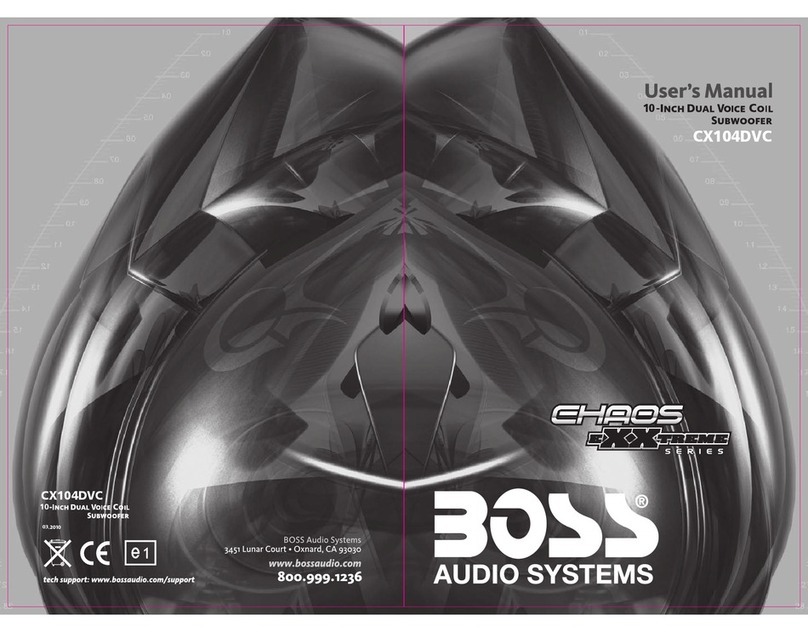 Boss Audio Systems Chaos Exxtreme CX104DVC User manual Boss Audio Systems Chaos Exxtreme CX104DVC User manual