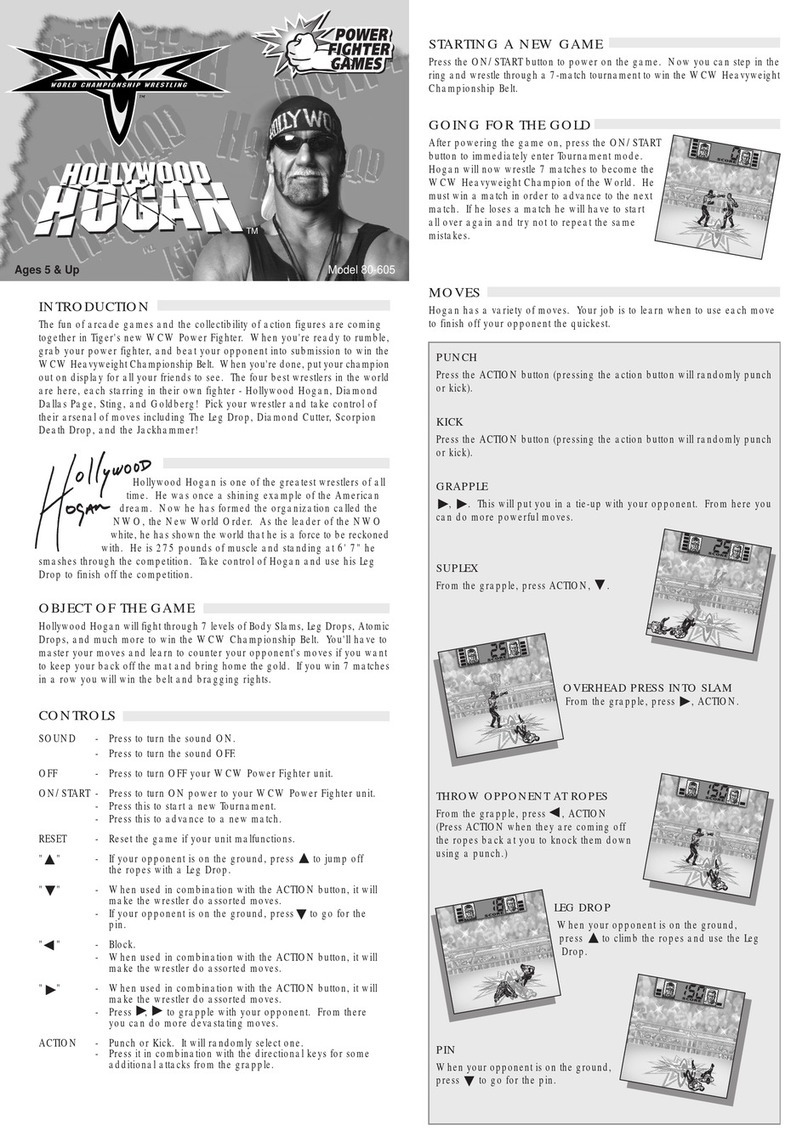 Tiger Hollywood Hogan 80-605 manual&nbsp;