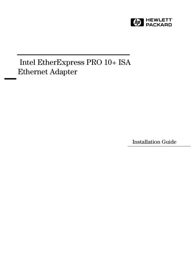 HP Intel EtherExpress PRO 10+ ISA User manual