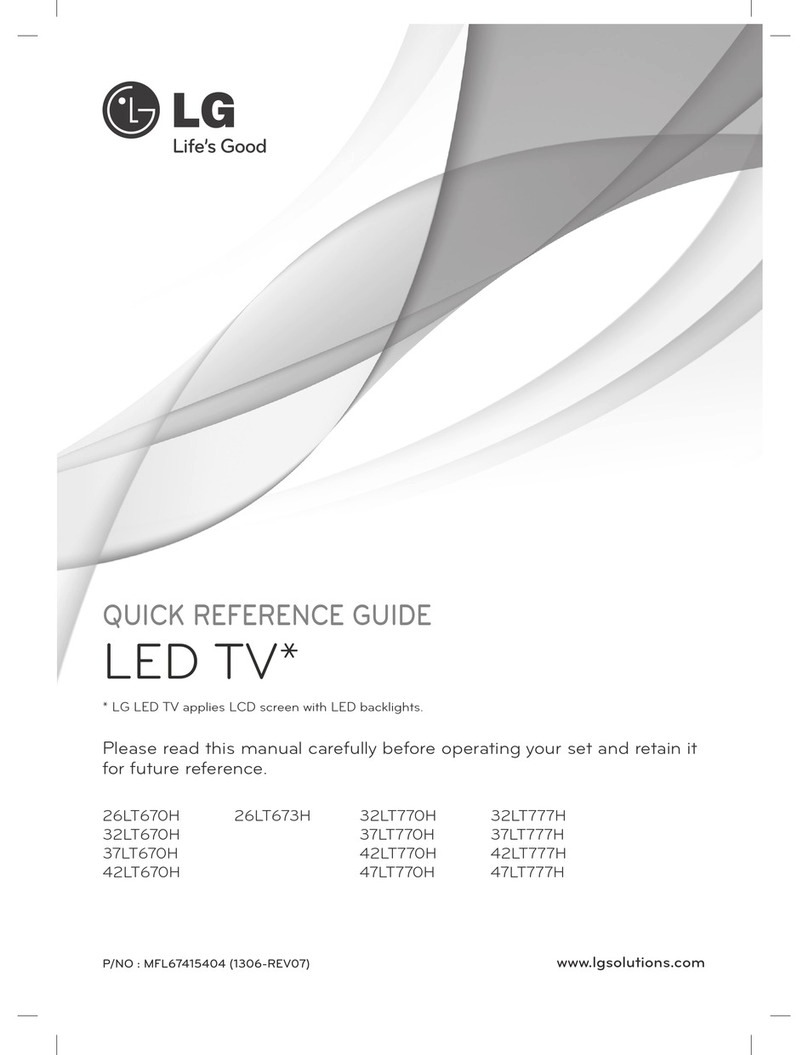 LG 26LT670H User manual