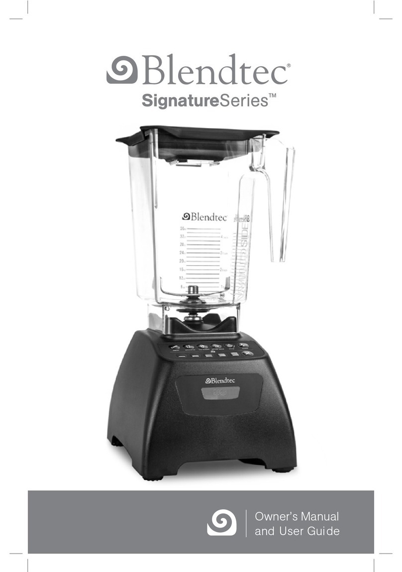 Blendtec Signature Series User manual