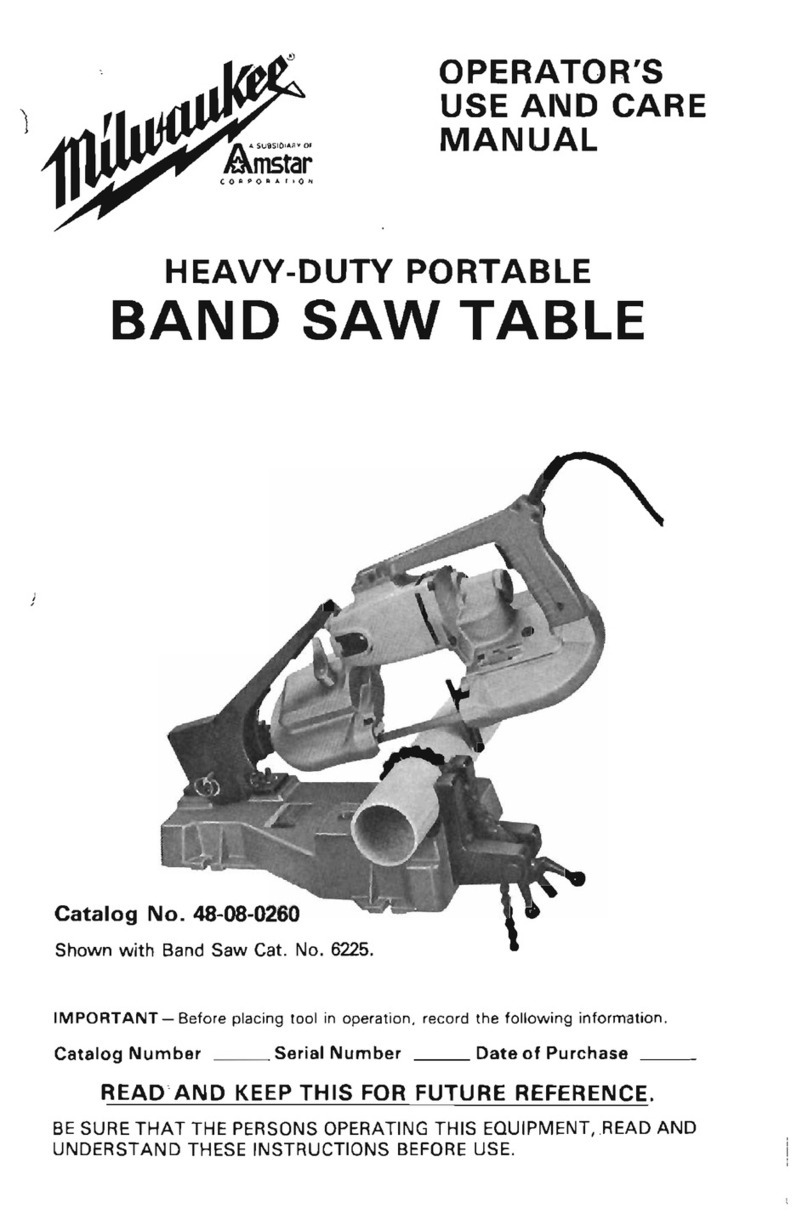 Milwaukee 48-08-0260 Operator's use & care manual