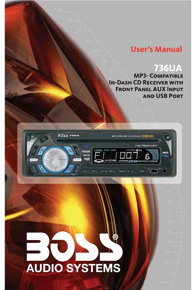 Boss Audio Systems 736UA user manual