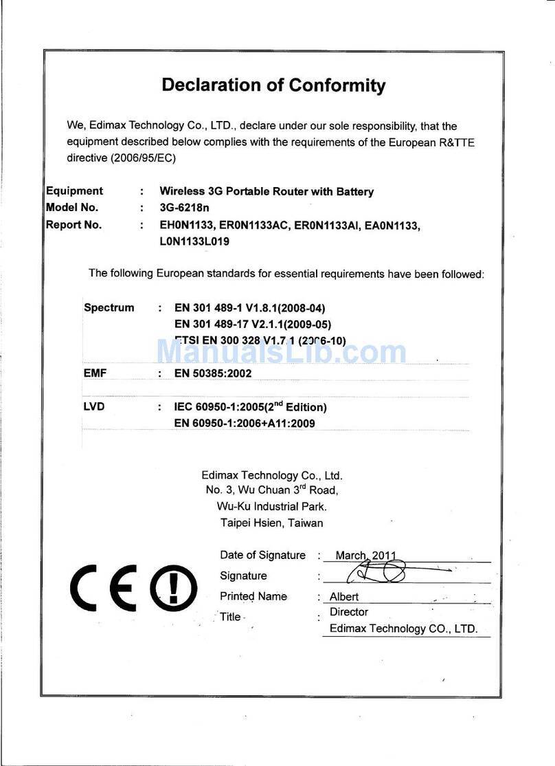 Edimax 3G-6218n manual