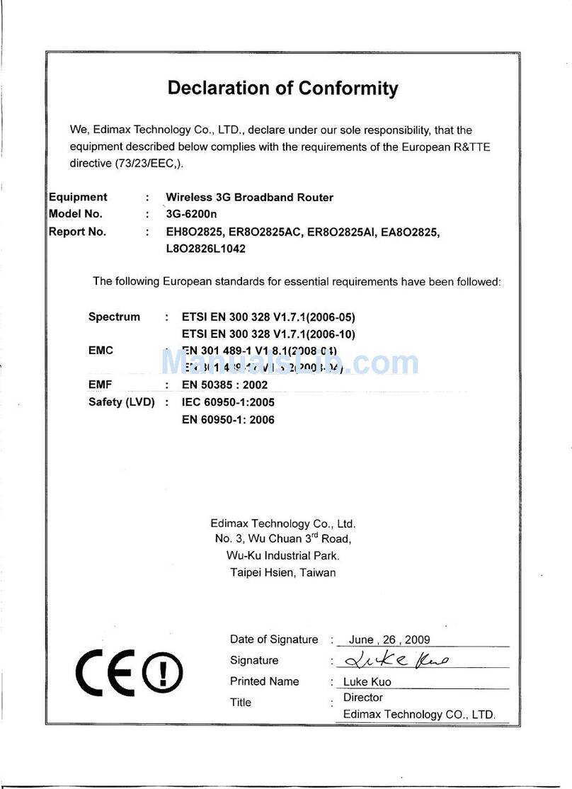Edimax nLite 3G-6200N User manual