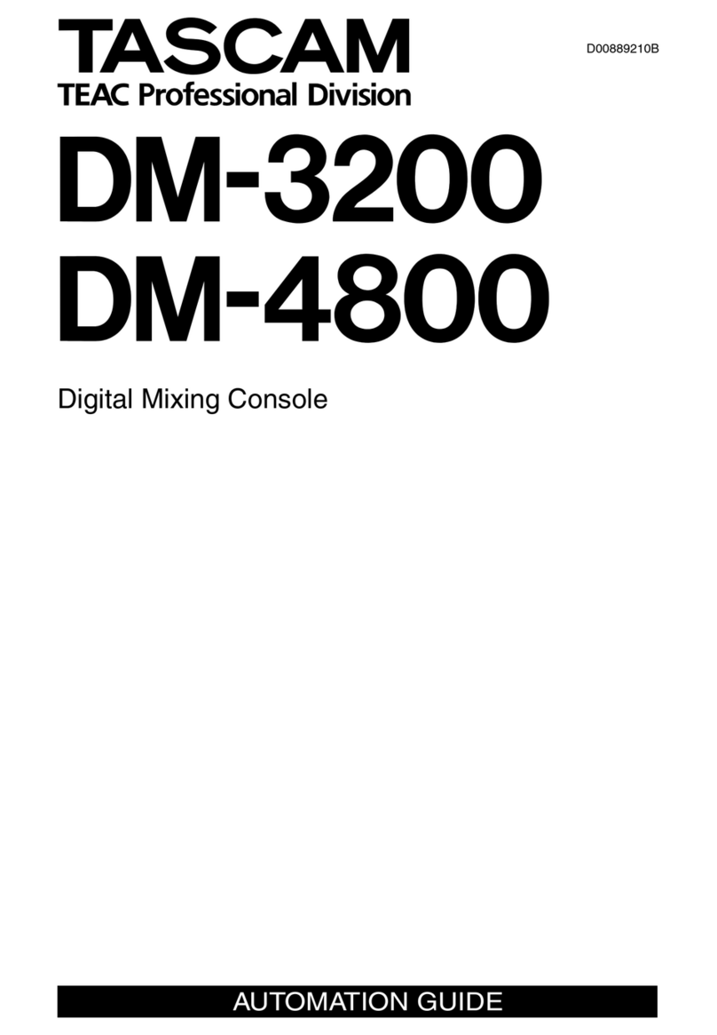 Tascam DM-3200 manual