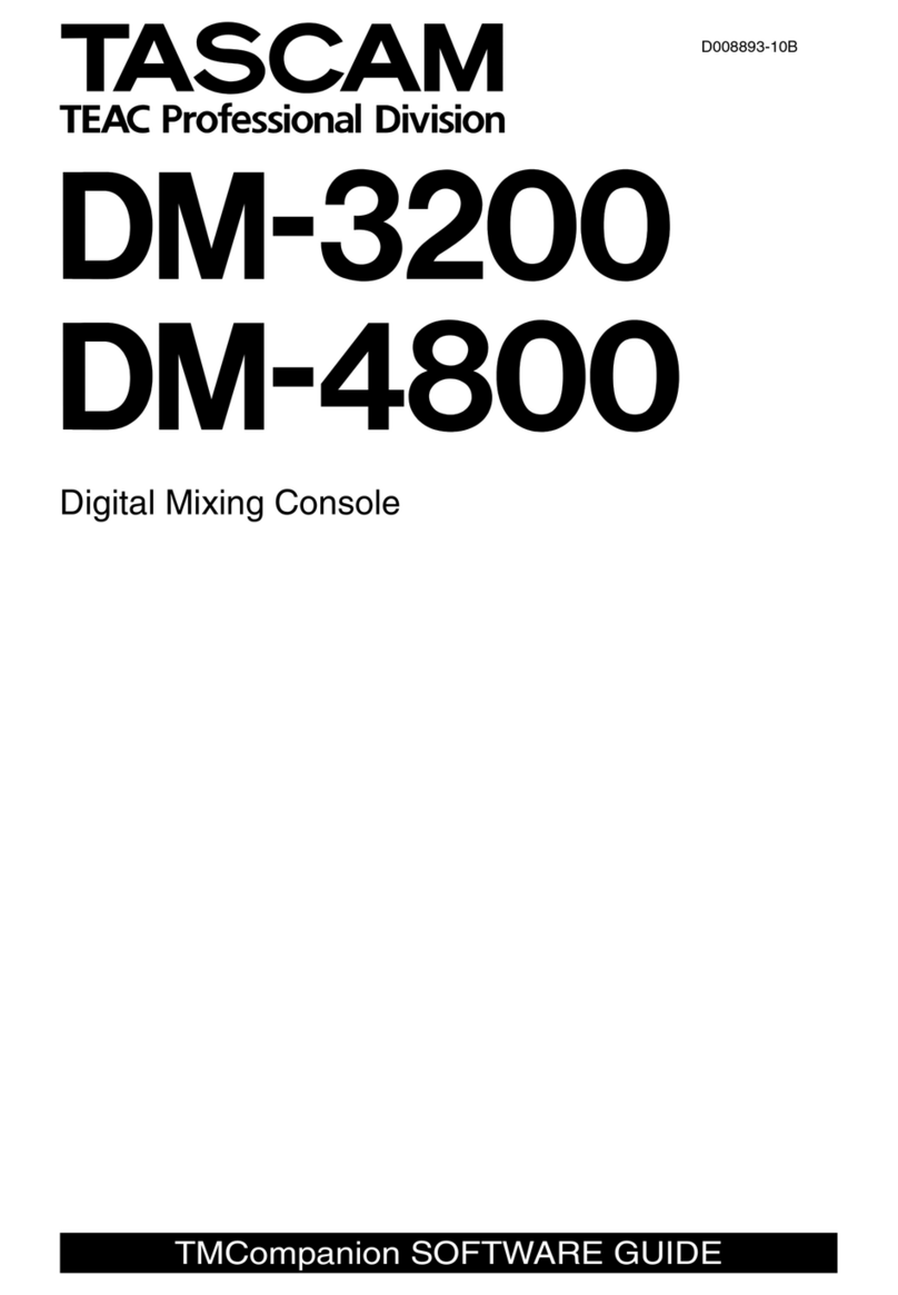 Tascam DM-3200 Software guide