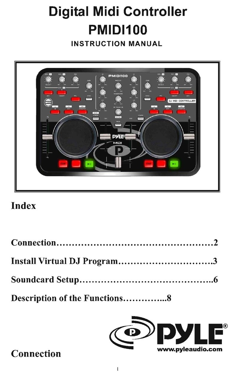 Pyle PMIDI100 instruction manual