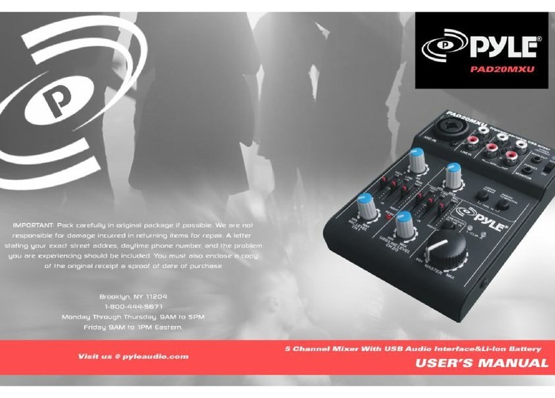 Pyle PAD20MXU User manual