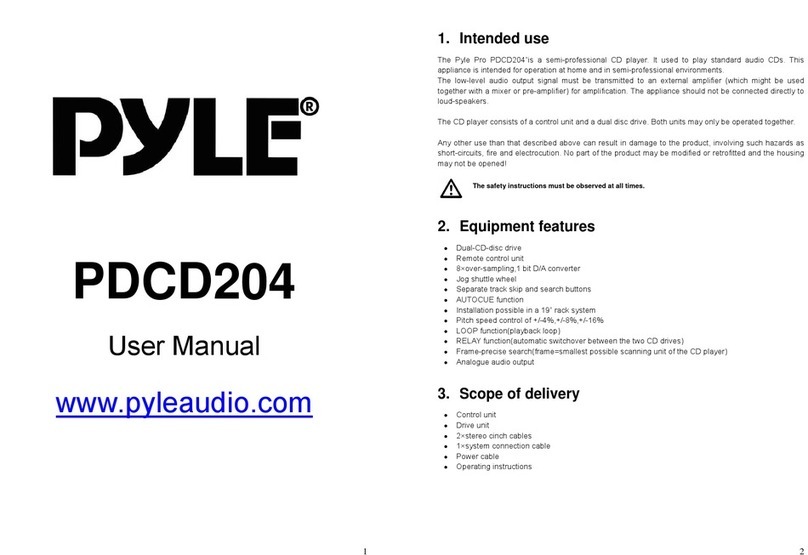 Pyle PDCD204 User manual