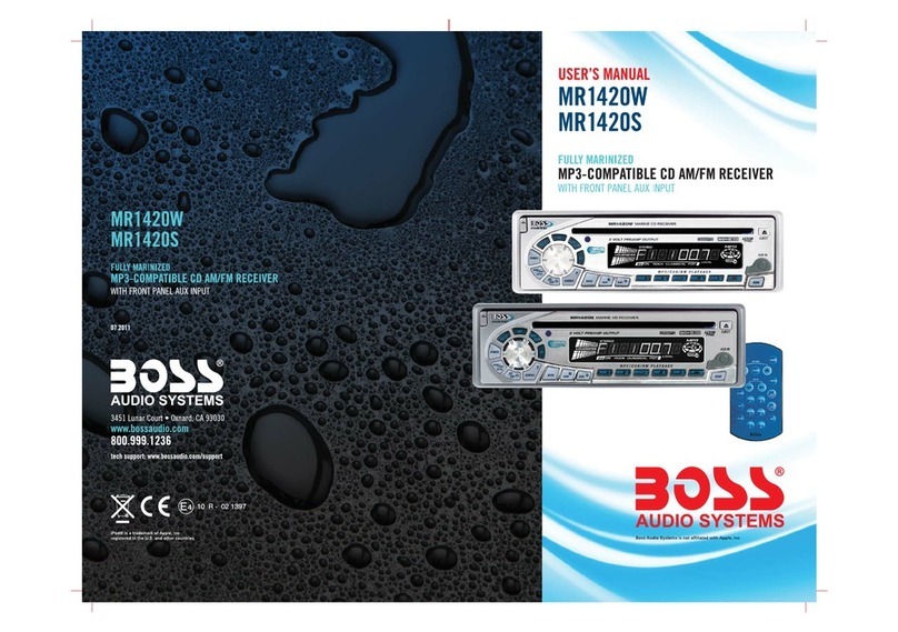 Boss Audio Systems MR1420W user manual Boss Audio Systems MR1420W user manual