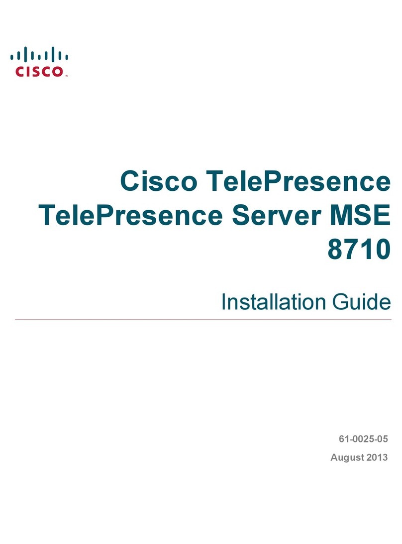 Cisco TelePresence MSE 8710 User manual