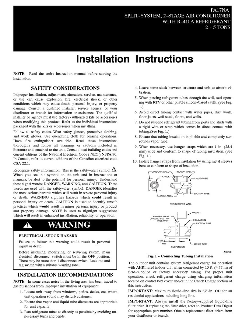 Carrier PA17NA User manual