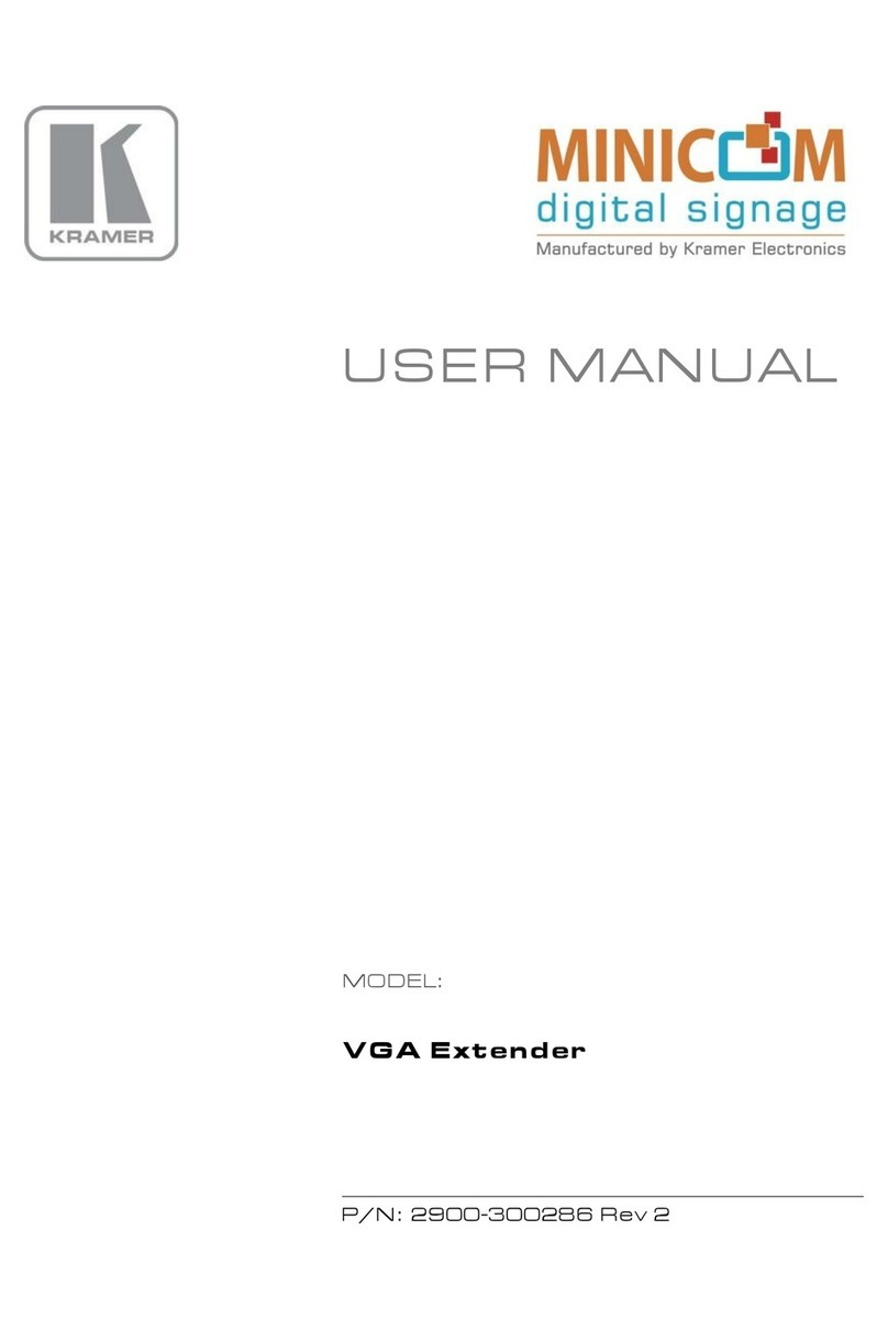 Kramer VGA user manual