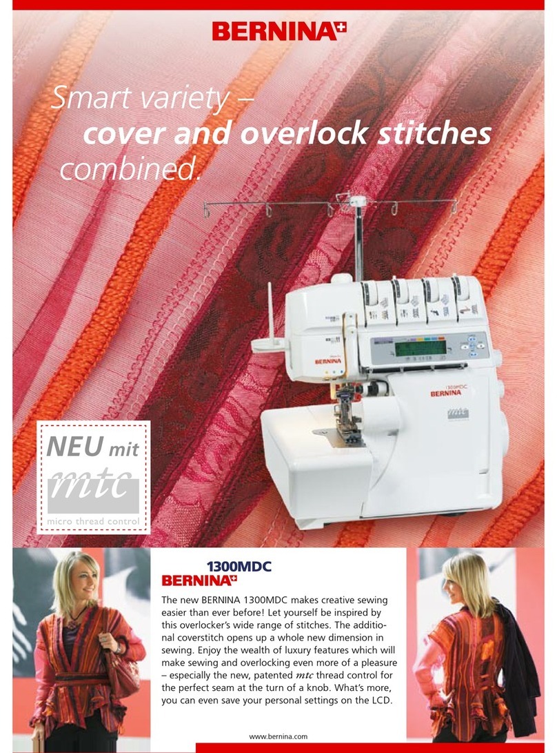 Bernina Serger 1300MDC brochure