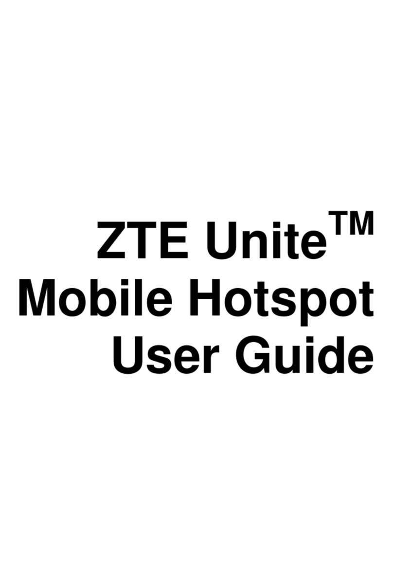 Zte Unite Mobile Hotspot User manual
